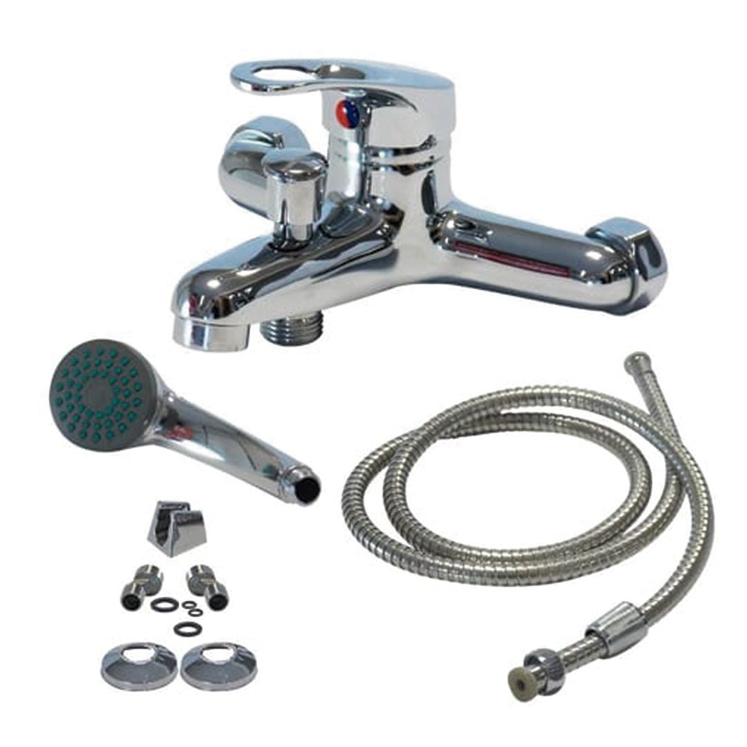 Grifería ducha monocontrol tina metálico cromado marca Nobili (Italiano)