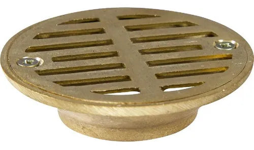 Rejilla redonda bronce, Tradicional, 5" x 3"