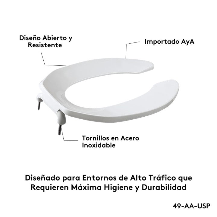 Asiento U Institucional Grueso