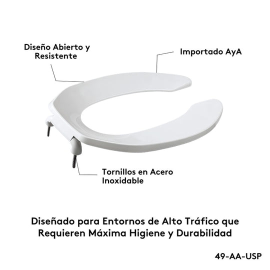 Asiento U Institucional Grueso