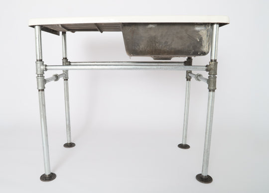 Lavaplatos 1930 Hierro Colado con estructura Galvanizada