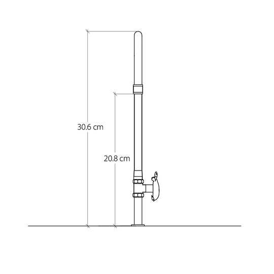 Grifería Llave de mesón estilizada