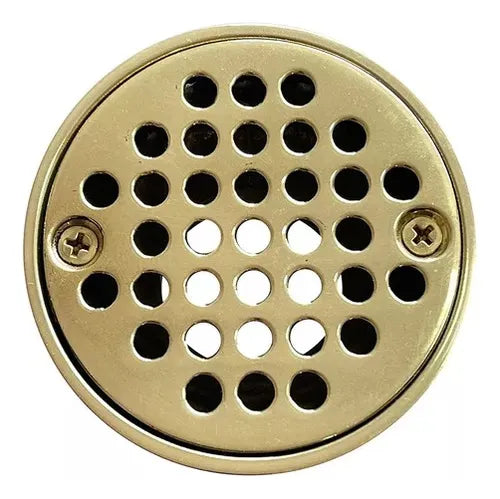 Rejilla redonda bronce, Anticucaracha, 4" x 2"