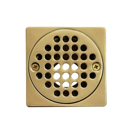 3706 Rejilla redonda (bronce, DR, Anticucaracha, 5" x 4"