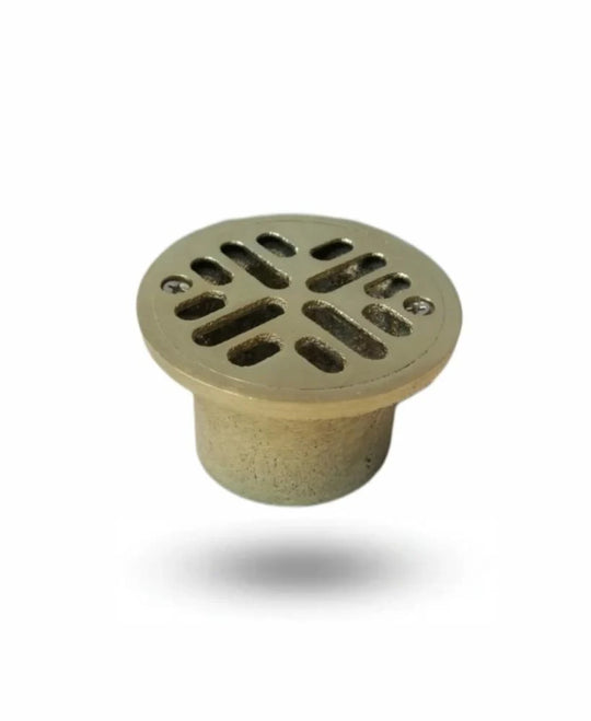 Rejilla redonda bronce,Decorativa, 3" x 2"