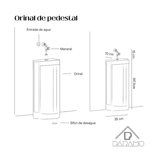 Orinal de Pedestal