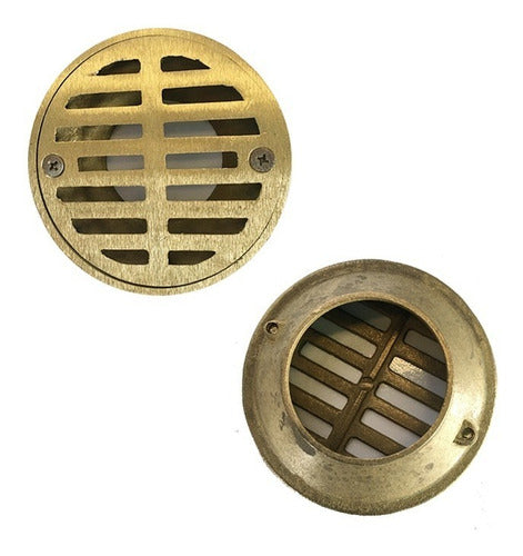 3706 Rejilla redonda (bronce, FJ, Tradicional, 3" x 1 1/2"